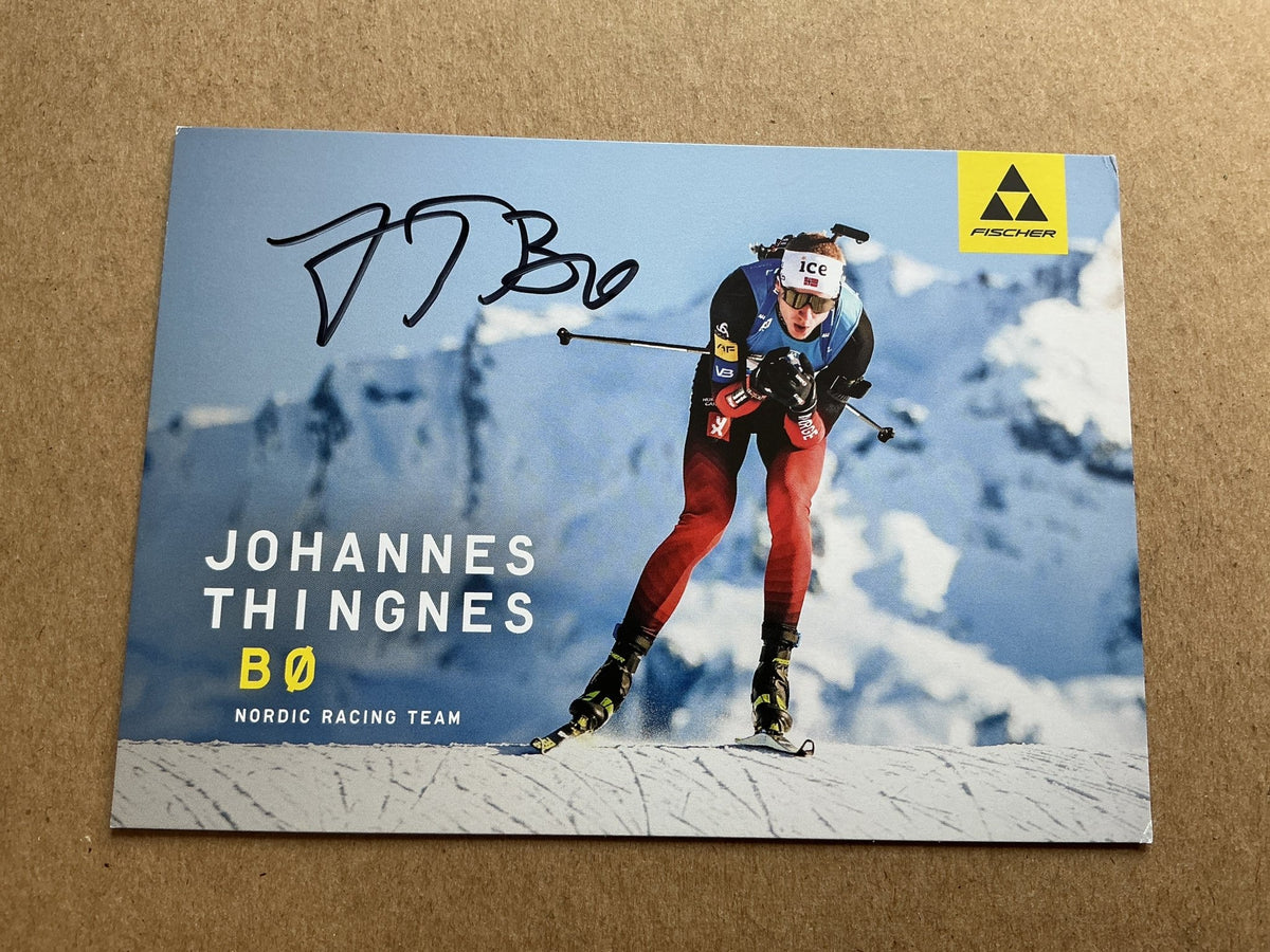 Johannes Thingnes Bø, Norway 🇳🇴 Biathlon 2024/25 hand signed - Autographs-World