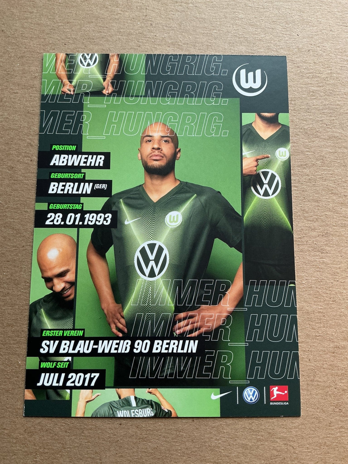John Anthony Brooks, USA 🇺🇸 VfL Wolfsburg 2019/20 hand signed - Autographs-World
