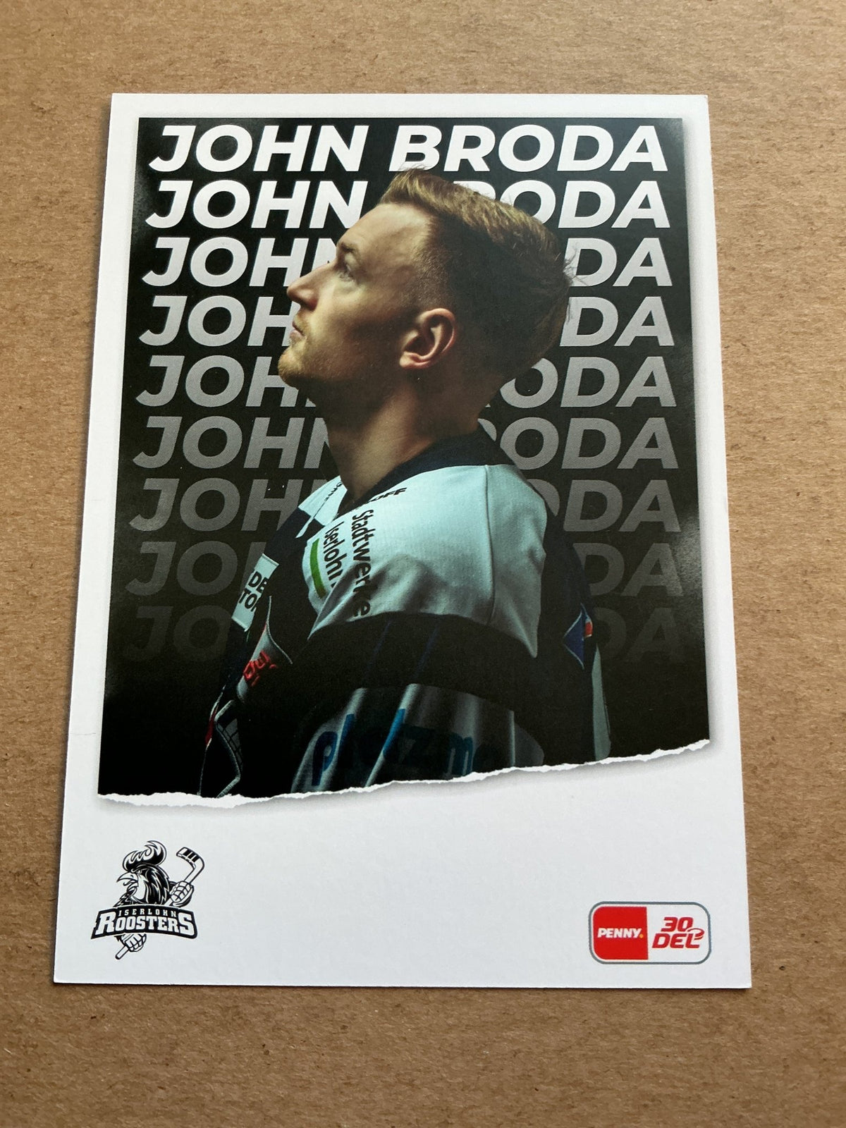 John Broda, Germany 🇩🇪 Iserlohn Roosters 2023/24 hand signed - Autographs-World