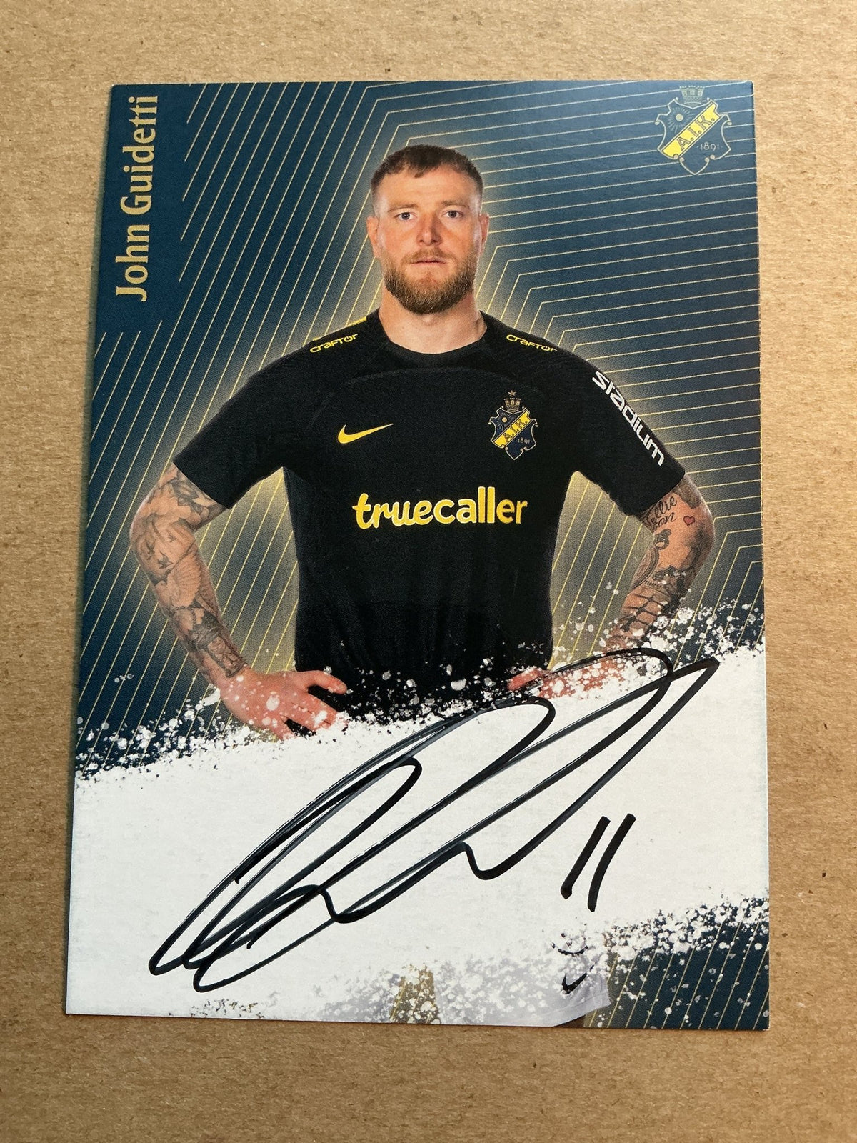 John Guidetti, Sweden 🇸🇪 AIK Stockholm 2023/24 hand signed - Autographs-World
