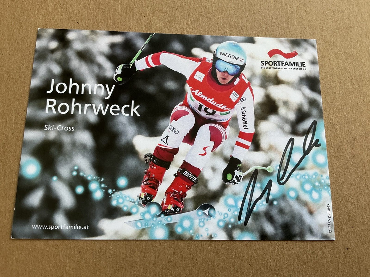 Johnny Rohrweck, Austria 🇦🇹 Freestyle Winter 2022/23 hand signed - Autographs-World