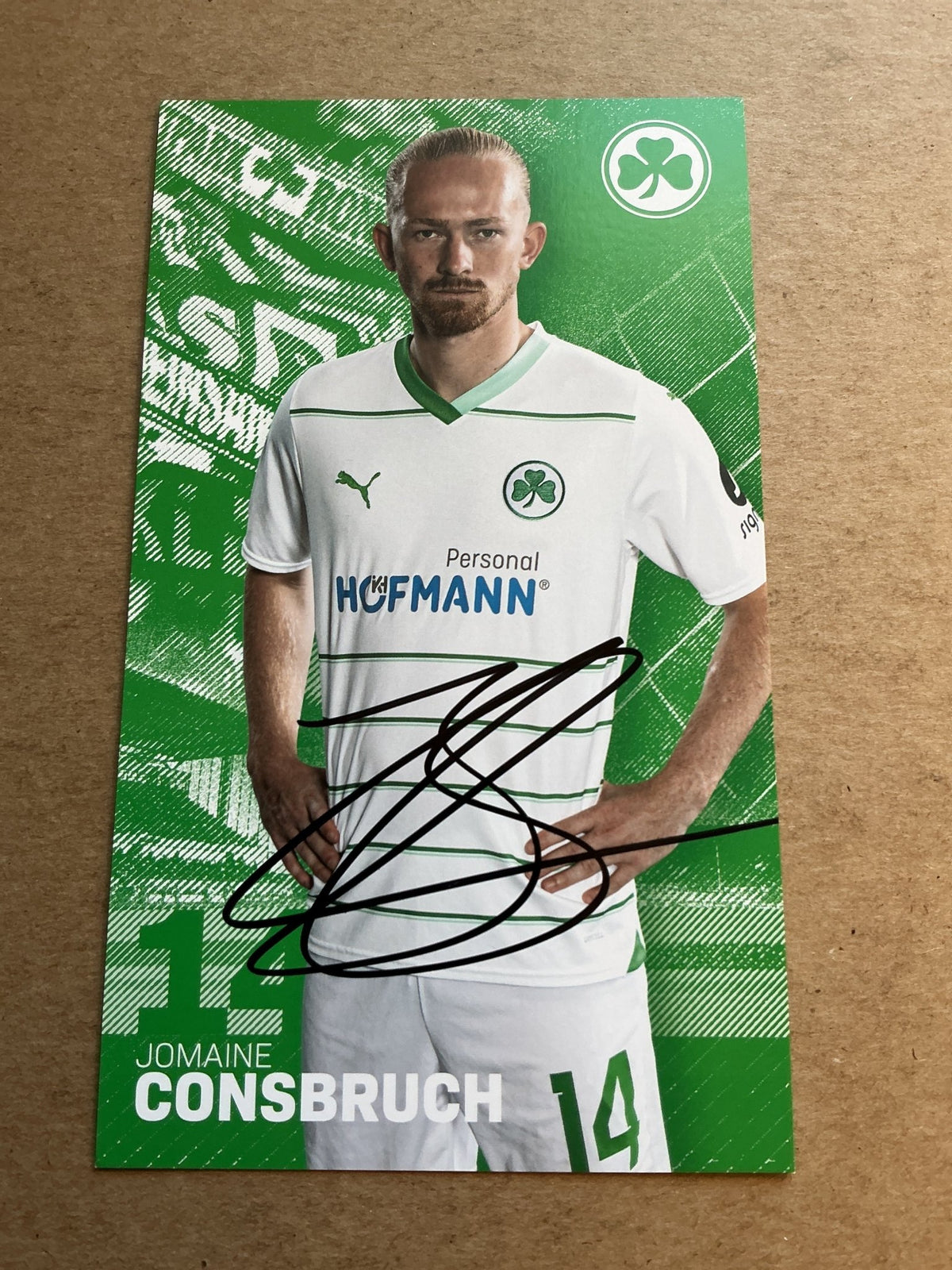 Jomaine Consbruch, Germany 🇩🇪 SpVgg Greuther Fürth 2023/24 hand signed - Autographs-World