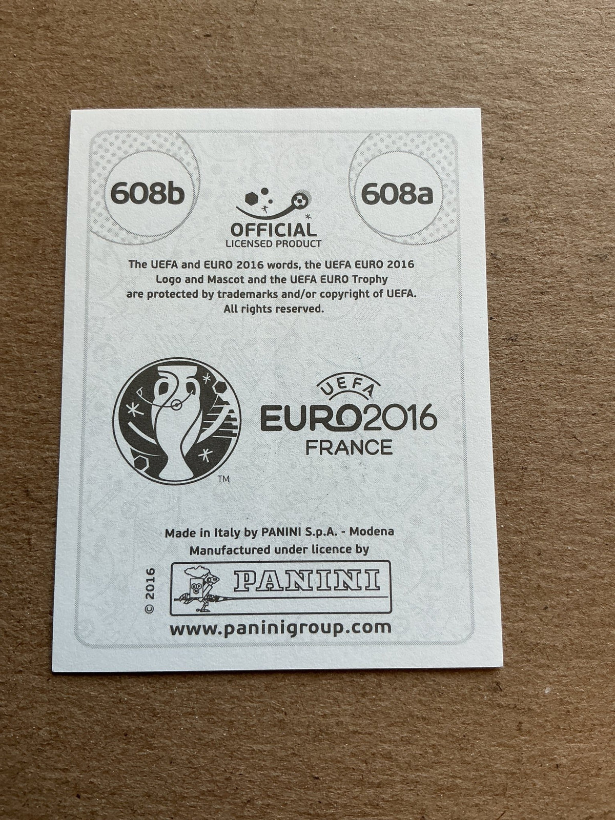 Jón Dadi Bödvarsson, Iceland 🇮🇸 UEFA Euro 2016 Panini hand signed - Autographs-World