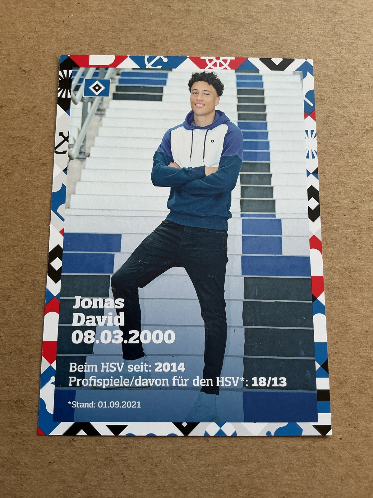 Jonas David, Germany 🇩🇪 Hamburger SV 2021/22 hand signed - Autographs-World