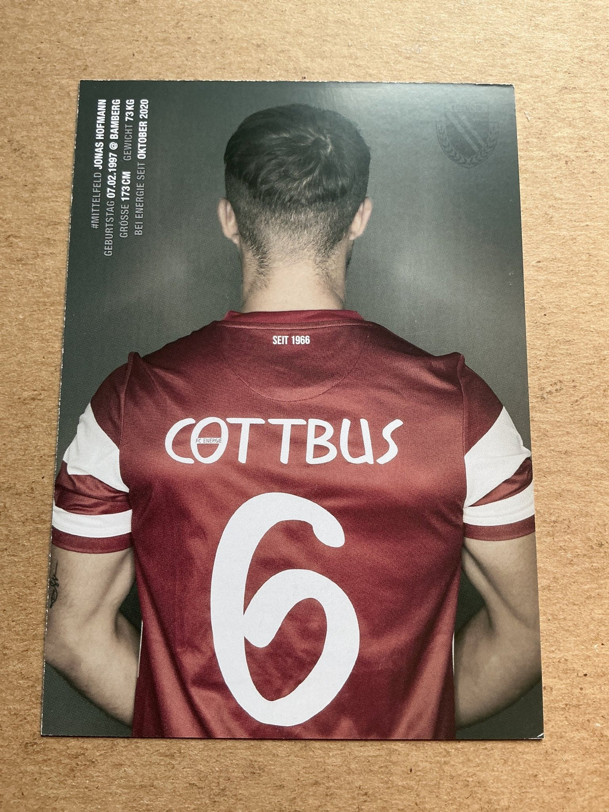 Jonas Hofmann, Germany 🇩🇪 FC Energie Cottbus 2021/22 hand signed - Autographs-World