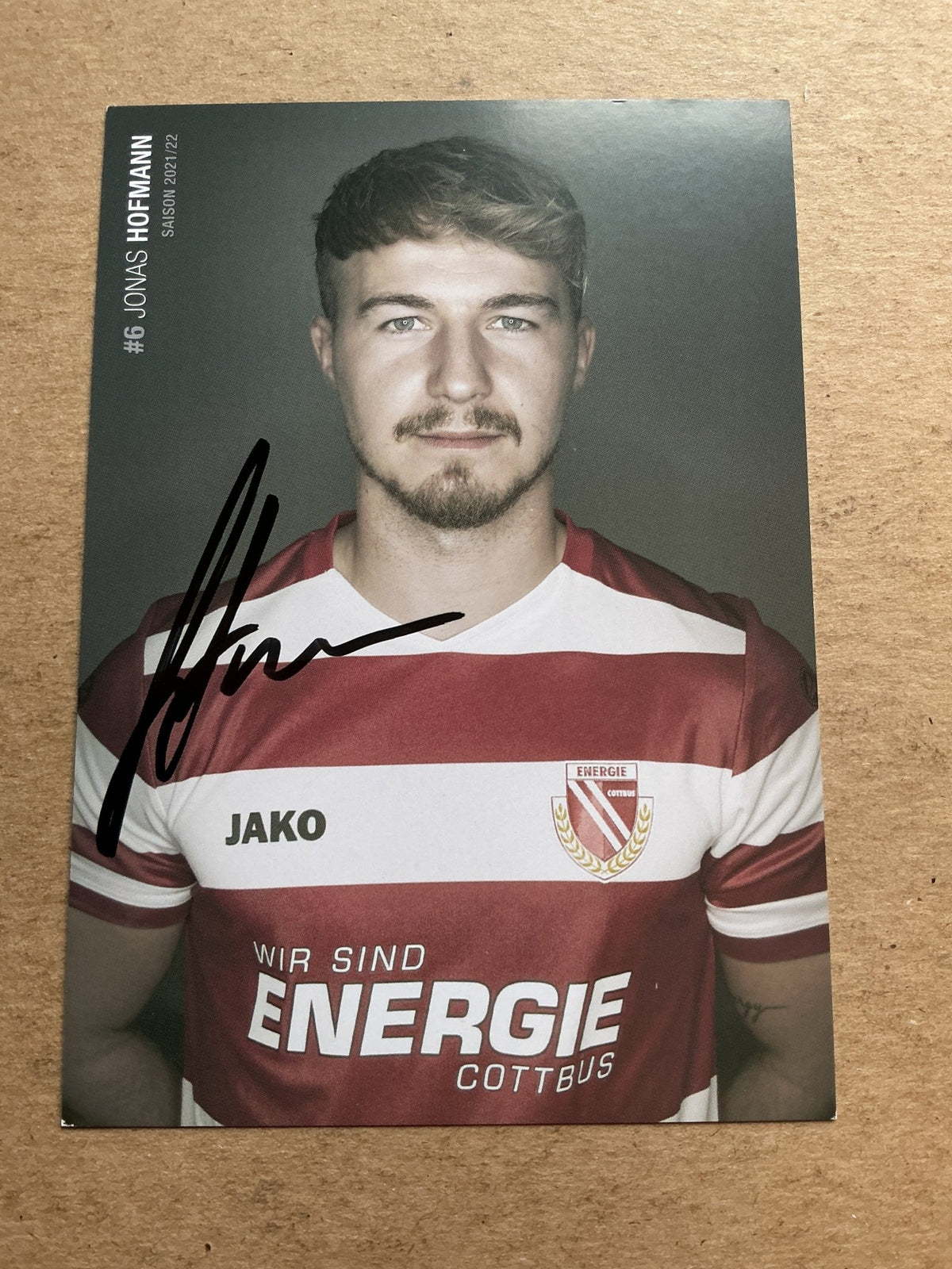 Jonas Hofmann, Germany 🇩🇪 FC Energie Cottbus 2021/22 hand signed - Autographs-World