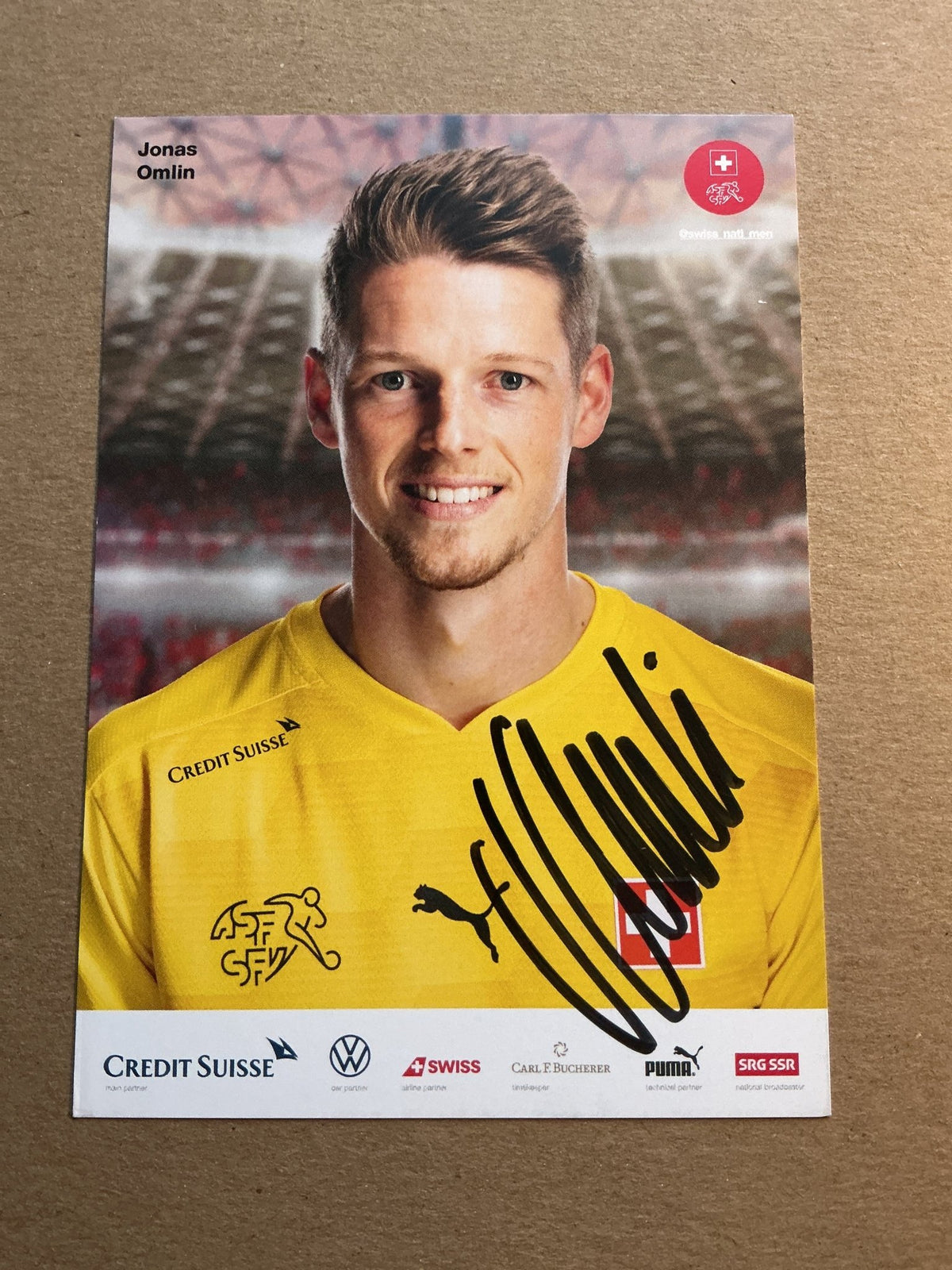 Jonas Omlin, Switzerland 🇨🇭 2021 hand signed - Autographs-World
