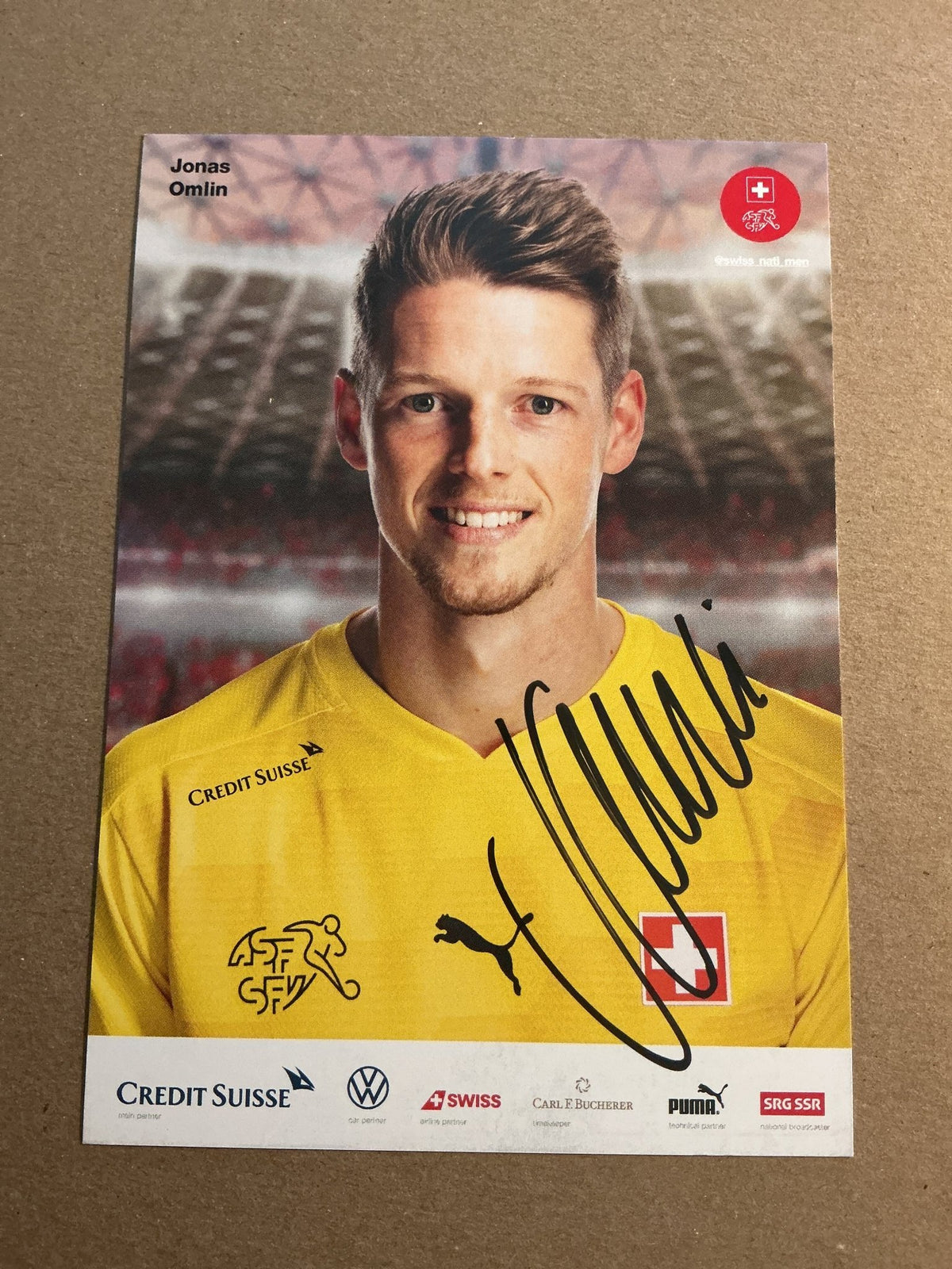 Jonas Omlin, Switzerland 🇨🇭FIFA World Cup 2022 hand signed - Autographs-World