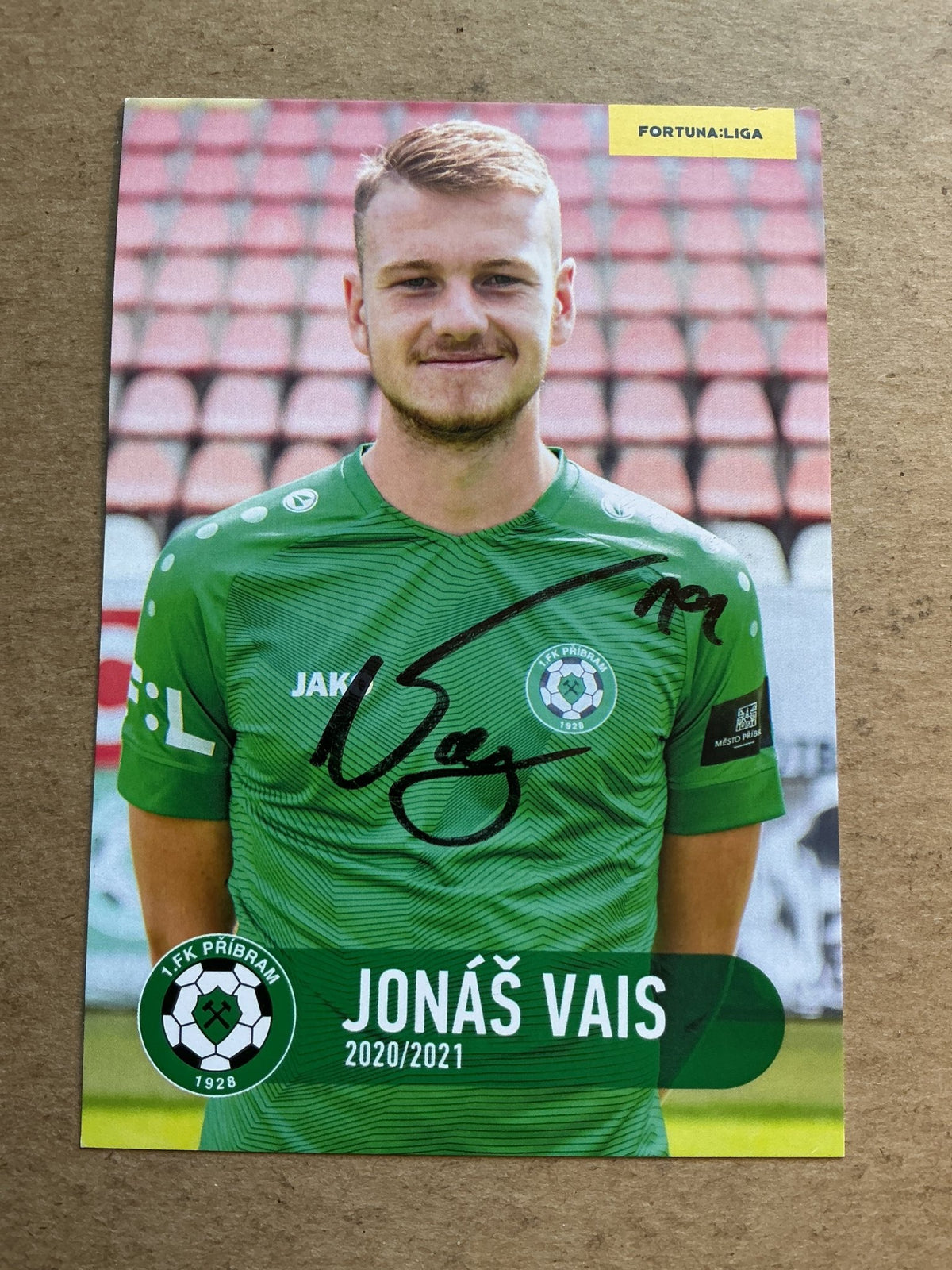 Jonáš Vais, Czech Republic 🇨🇿 1.FK Příbram 2020/21 hand signed - Autographs-World
