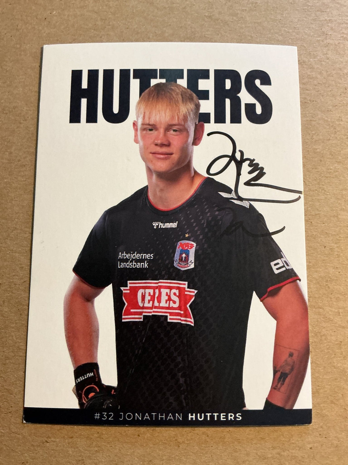 Jonathan Hutters, Denmark 🇩🇰 Aarhus GF 2023/24 hand signed - Autographs-World