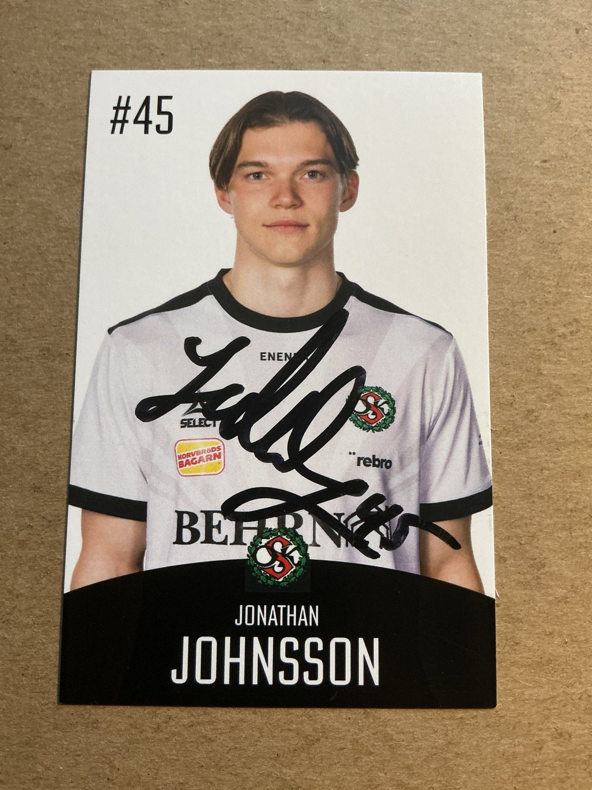 Jonathan Johnsson, Sweden 🇸🇪 Örebro SK 2022/23 hand signed - Autographs-World