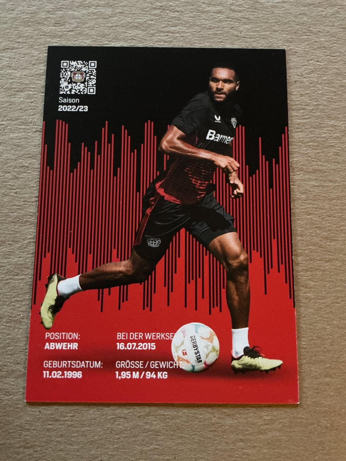 Jonathan Tah, Germany 🇩🇪 Bayer 04 Leverkusen 2022/23 hand signed - Autographs-World