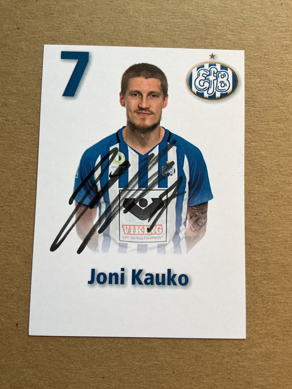 Joni Kauko, Finland 🇫🇮 Esbjerg fB 2020/21 hand signed - Autographs-World