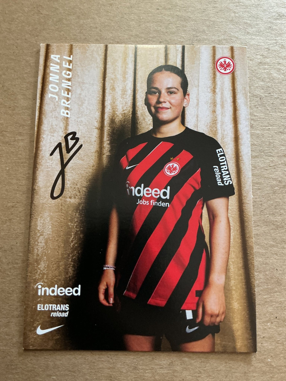 Jonna Brengel, Germany 🇩🇪 Eintracht Frankfurt 2023/24 hand signed - Autographs-World