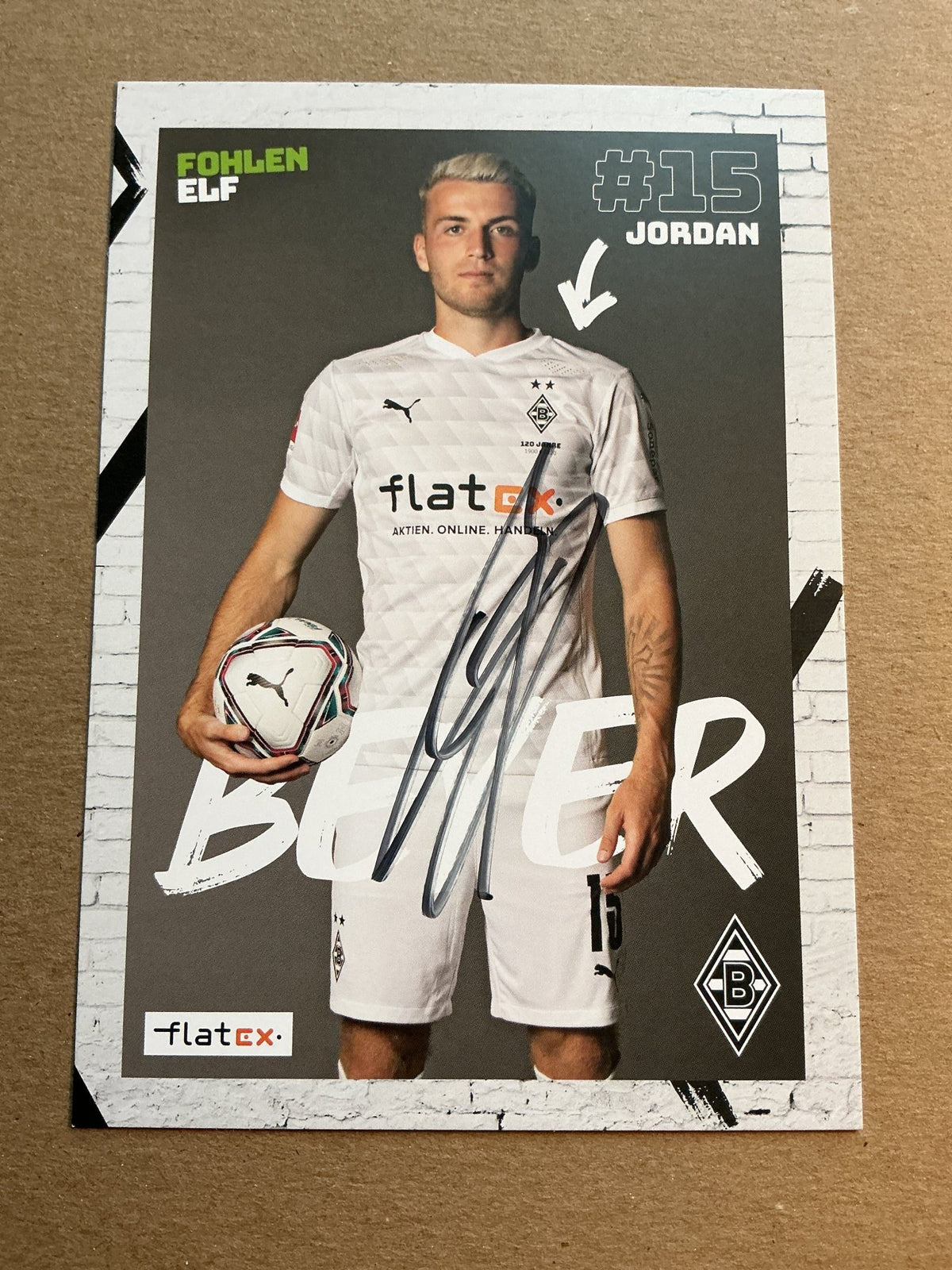 Jordan Beyer, Germany 🇩🇪 Borussia Mönchengladbach 2020/21 hand signed - Autographs-World