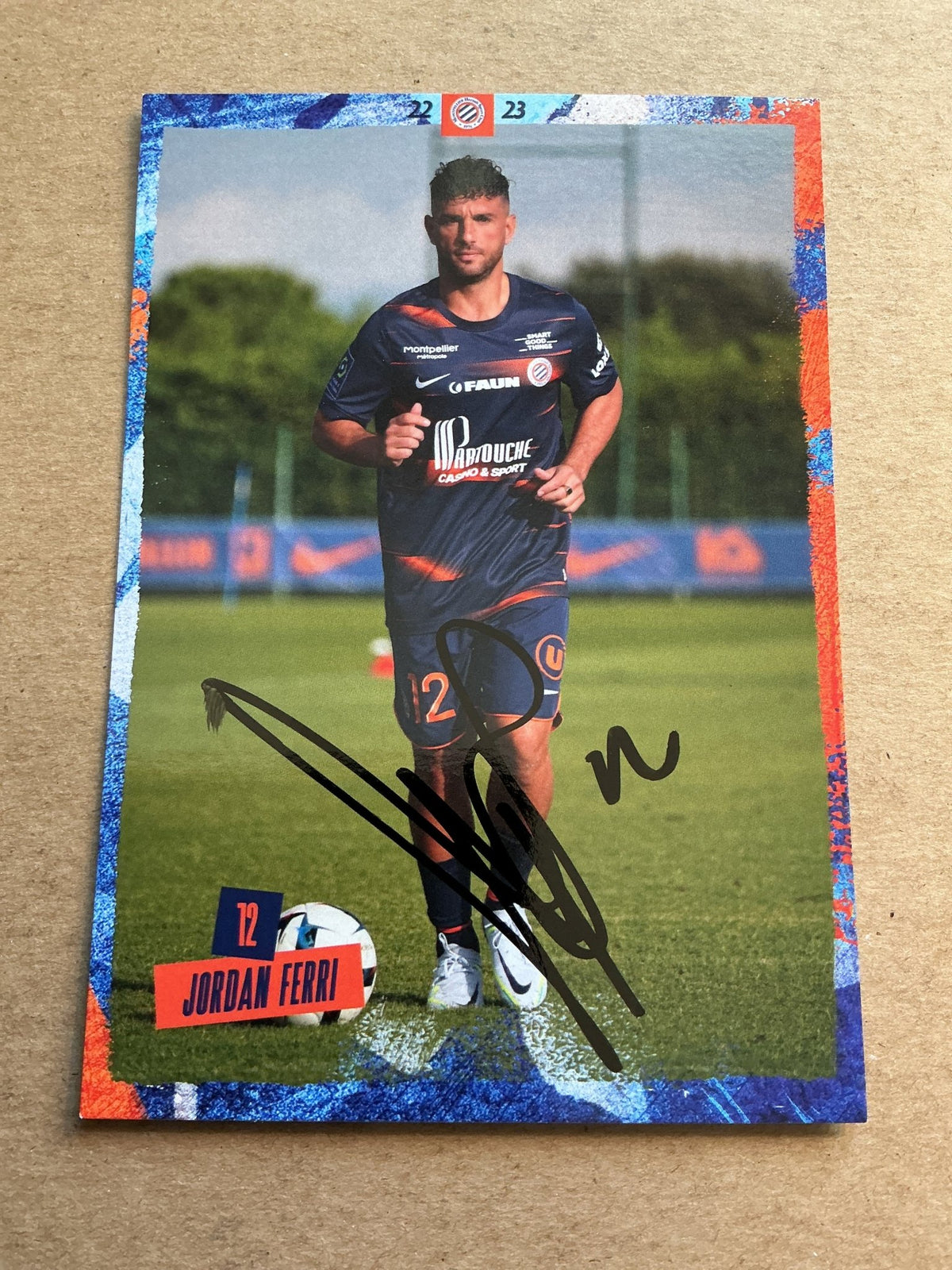 Jordan Ferri, France 🇫🇷 Montpellier HSC 2022/23 hand signed - Autographs-World
