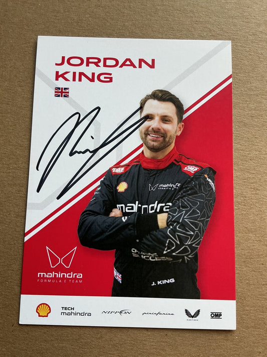 Jordan King, Great Britain 🇬🇧 Racing Sports 2025 hand signed - Autographs-World