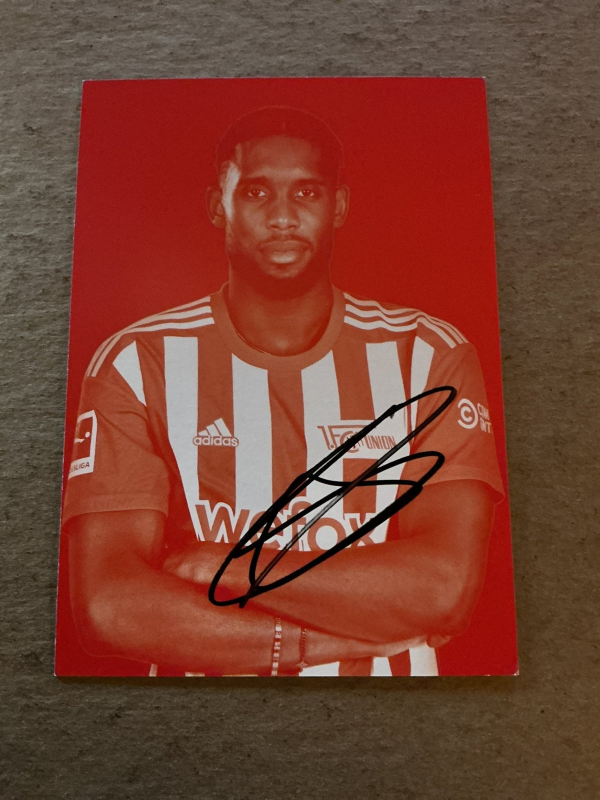 Jordan Siebatcheu, USA 🇺🇸 1.FC Union Berlin 2022/23 hand signed - Autographs-World