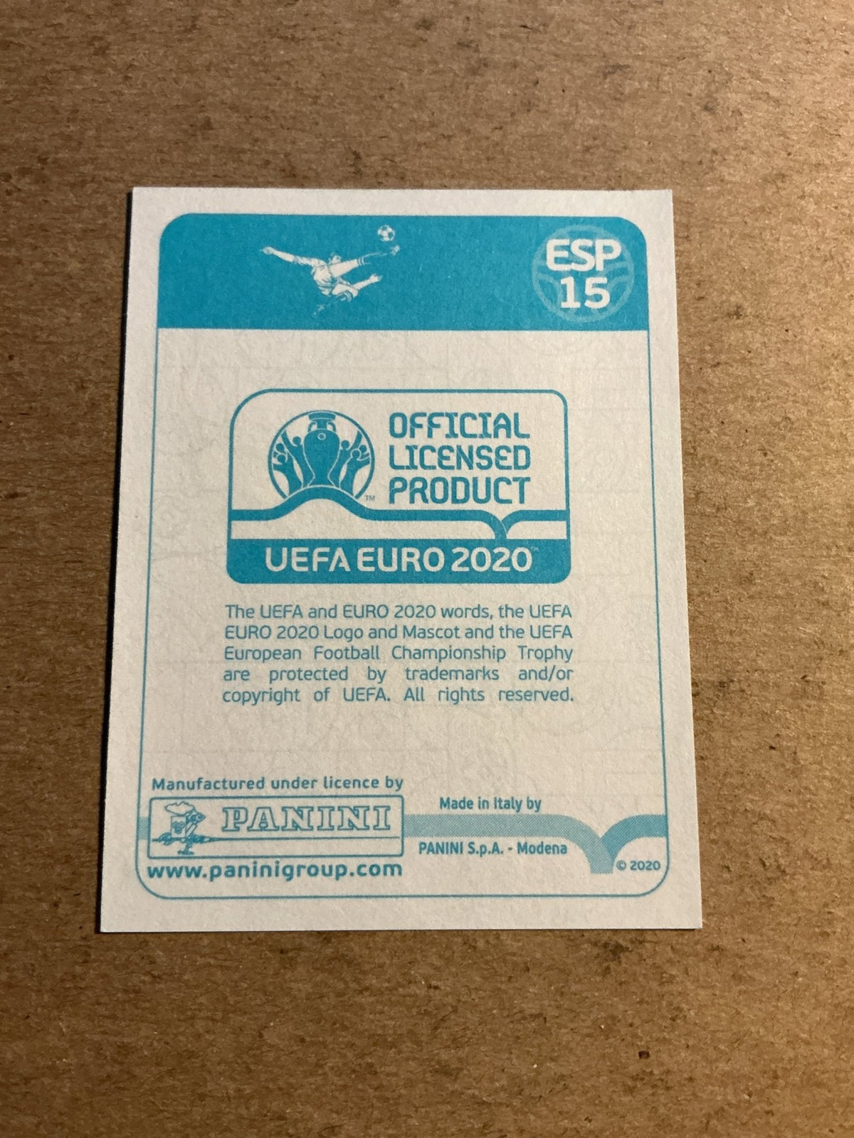 Jordi Alba, Spain 🇪🇸 UEFA Euro 2020 Panini hand signed - Autographs-World