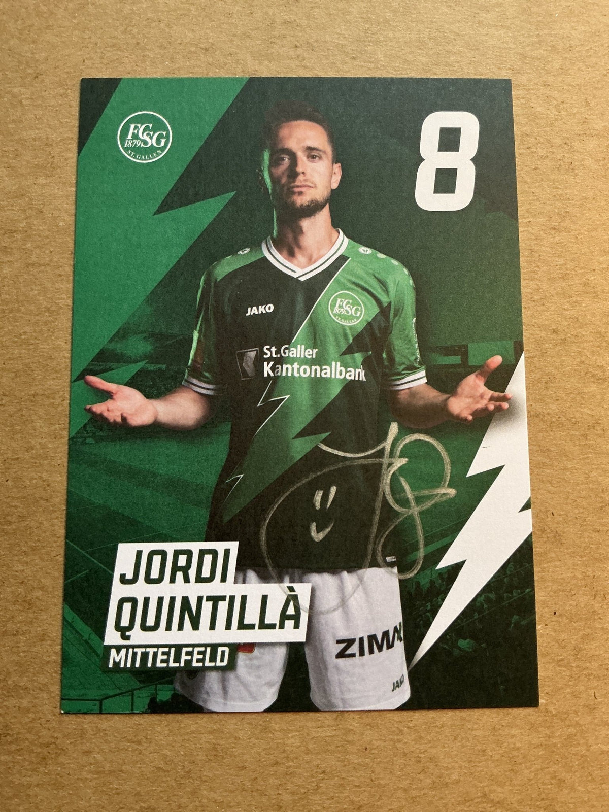 Jordi Quintillà, Spain 🇪🇸 FC St. Gallen 2022/23 hand signed - Autographs-World