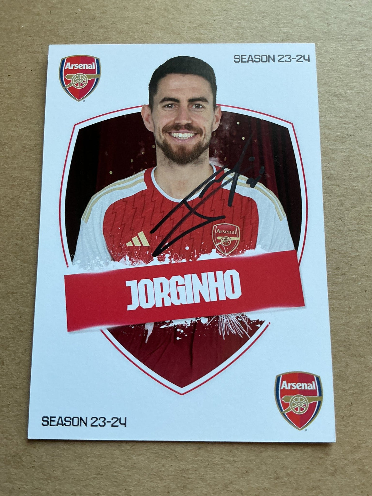 Jorginho, Italy 🇮🇹 Arsenal FC 2023/24 hand signed - Autographs-World