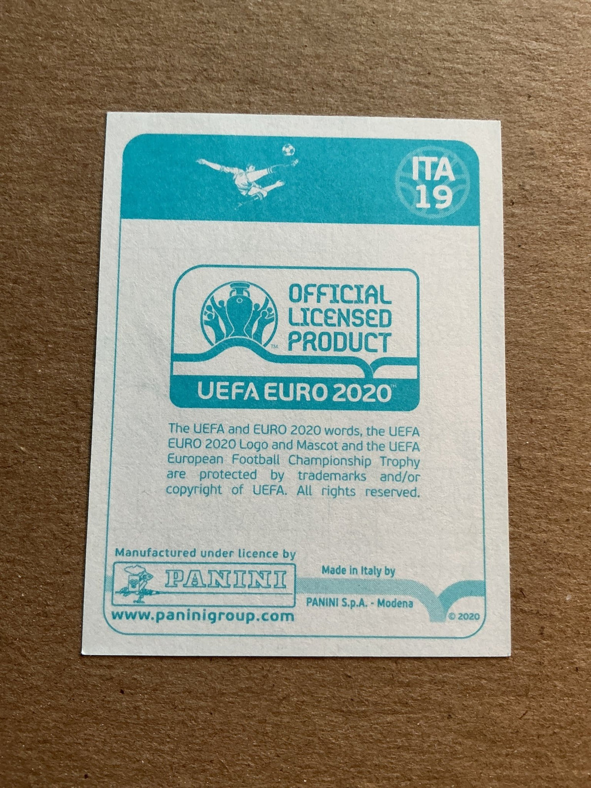 Jorginho, Italy 🇮🇹 UEFA Euro 2020 Panini hand signed - Autographs-World