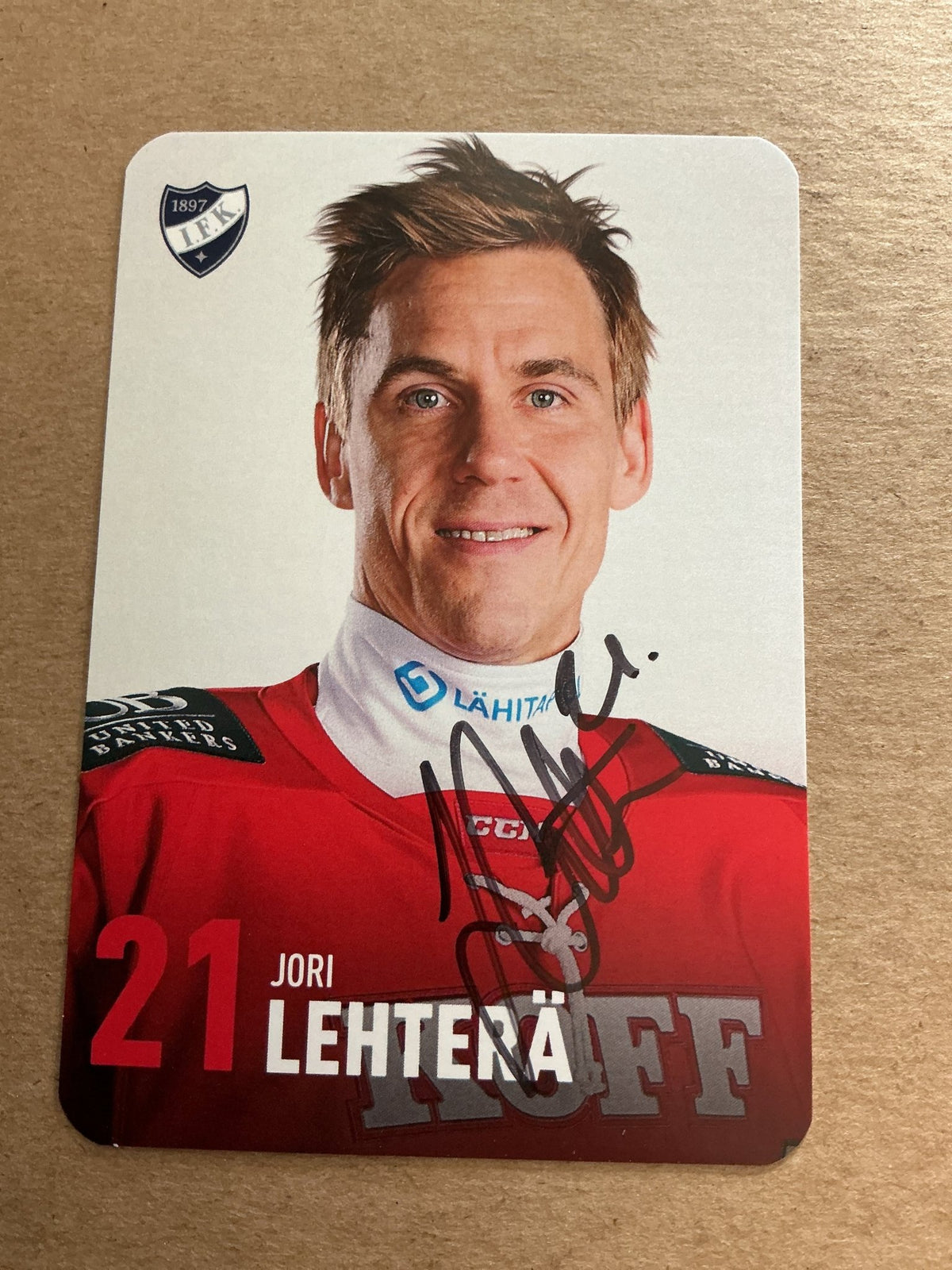 Jori Lehterä, Finland 🇫🇮 HIFK Hockey 2024/25 hand signed - Autographs-World