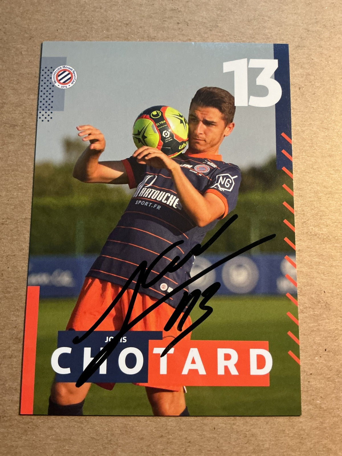 Joris Chotard, France 🇫🇷 Montpellier HSC 2021/22 hand signed - Autographs-World