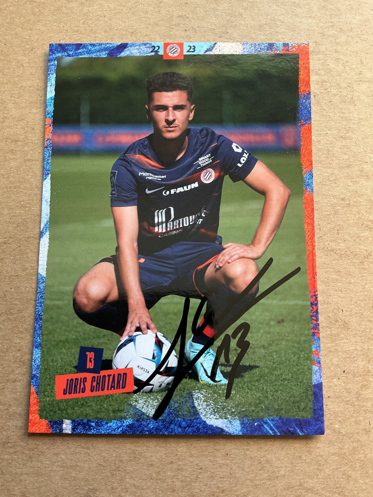 Joris Chotard, France 🇫🇷 Montpellier HSC 2022/23 hand signed - Autographs-World