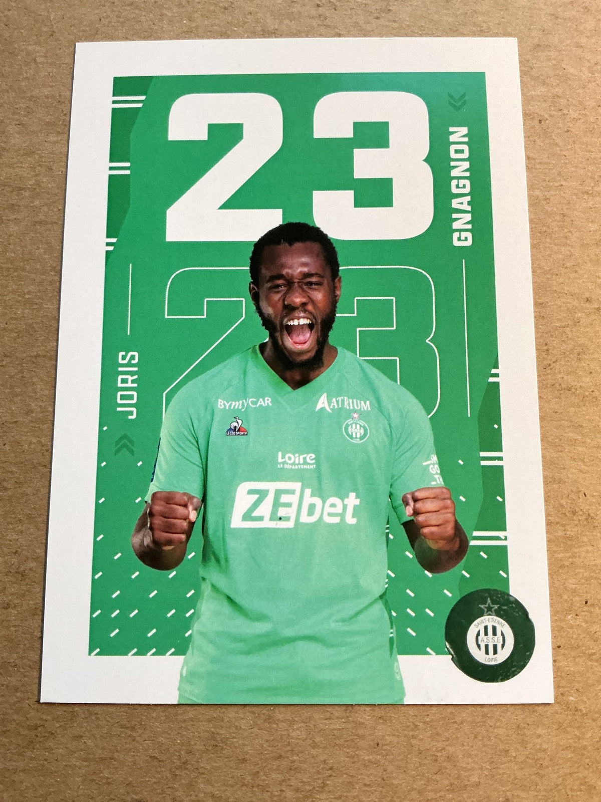 Joris Gnagnon, France 🇫🇷 AS Saint-Étienne 2021/22 hand signed - Autographs-World