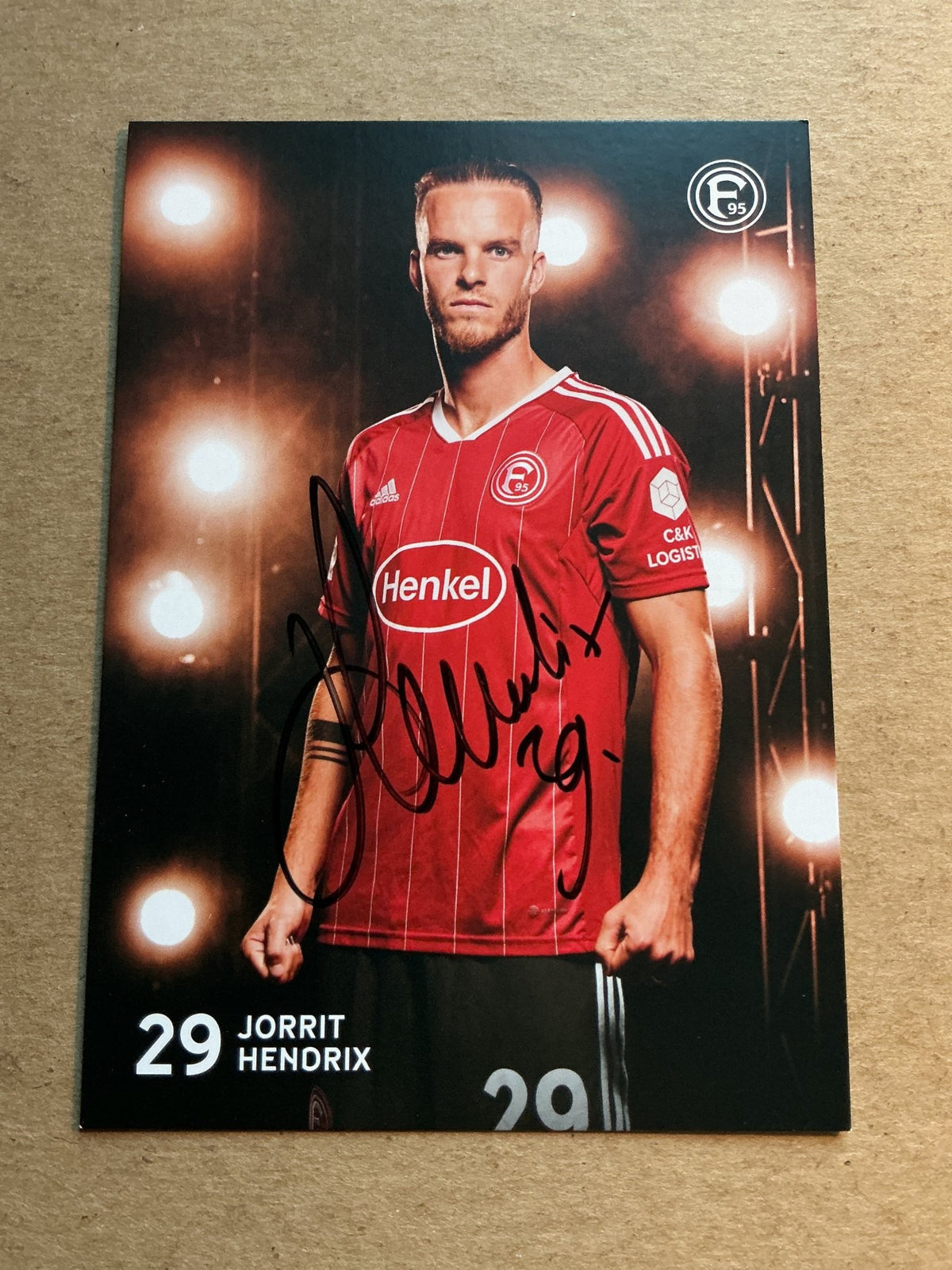 Jorrit Hendrix, Netherlands 🇳🇱 Fortuna Düsseldorf 2022/23 hand signed - Autographs-World