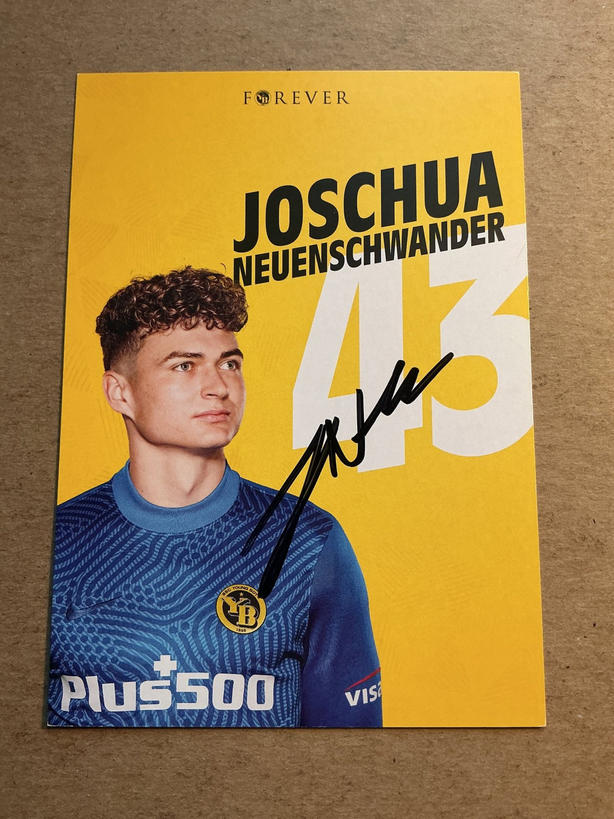 Joschua Neuenschwander, Switzerland 🇨🇭 BSC Young Boys 2020/21 hand signed - Autographs-World