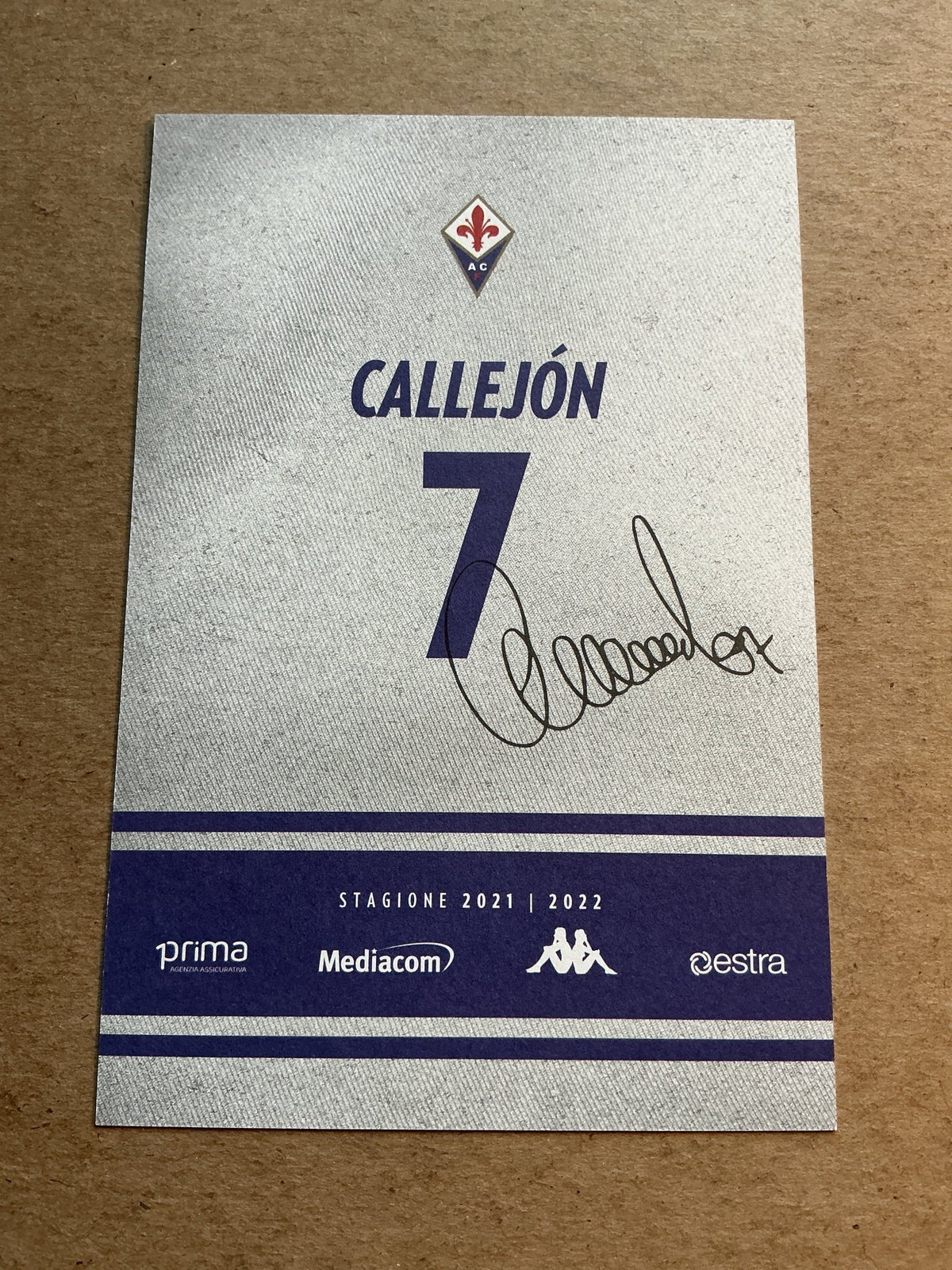 José Callejón, Spain 🇪🇸 ACF Fiorentina 2021/22 hand signed - Autographs-World