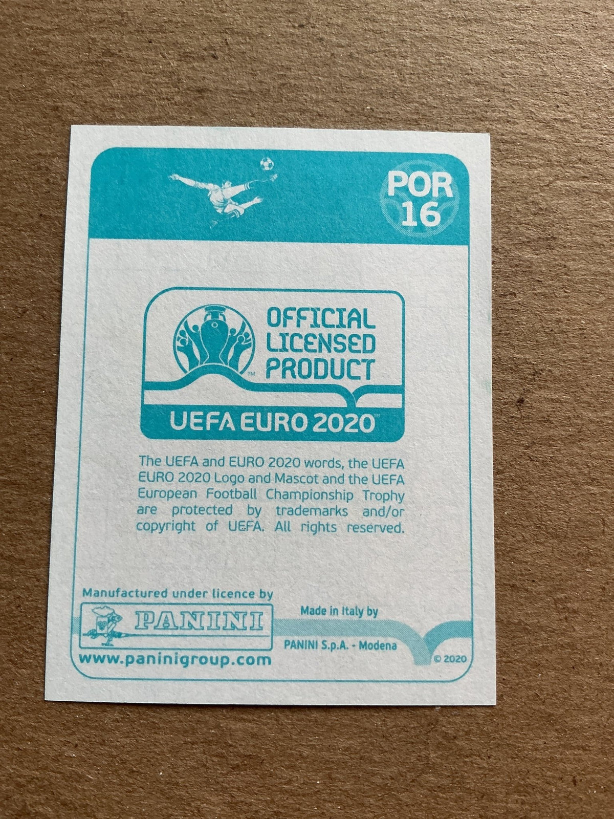 José Fonte, Portugal 🇵🇹 UEFA Euro 2020 Panini hand signed - Autographs-World