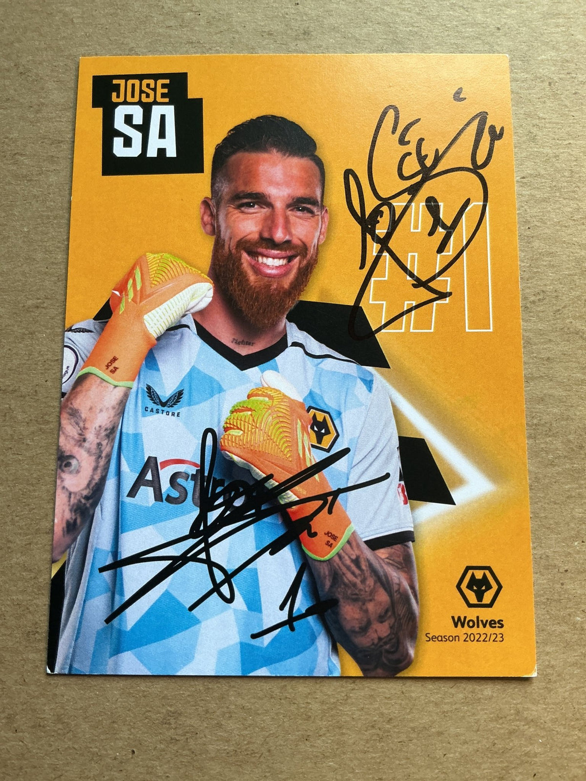 José Sá, Portugal 🇵🇹 Wolverhampton Wanderers 2022/23 hand signed - Autographs-World