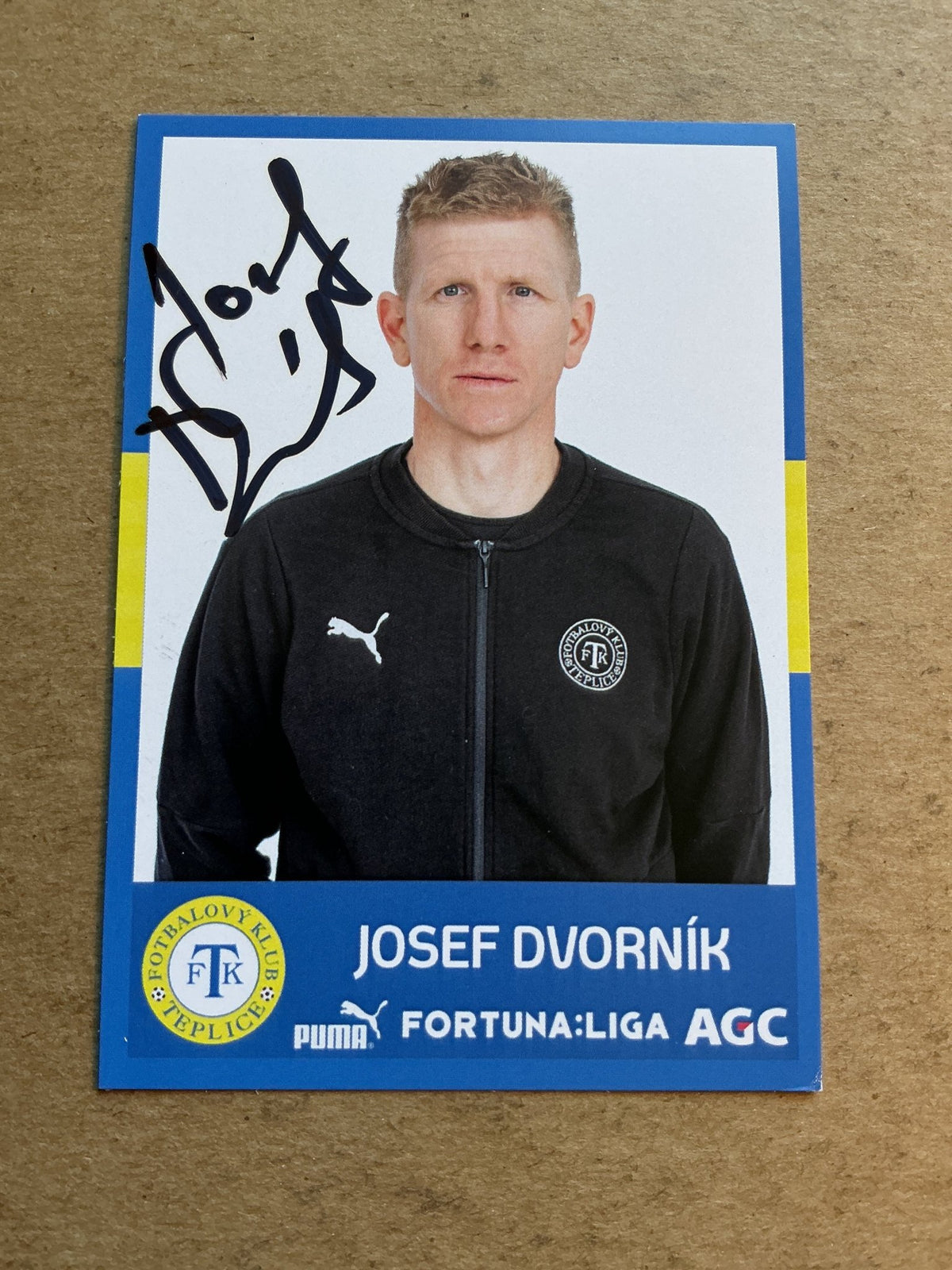 Josef Dvorník, Czech Republic 🇨🇿 FK Teplice 2020/21 hand signed - Autographs-World