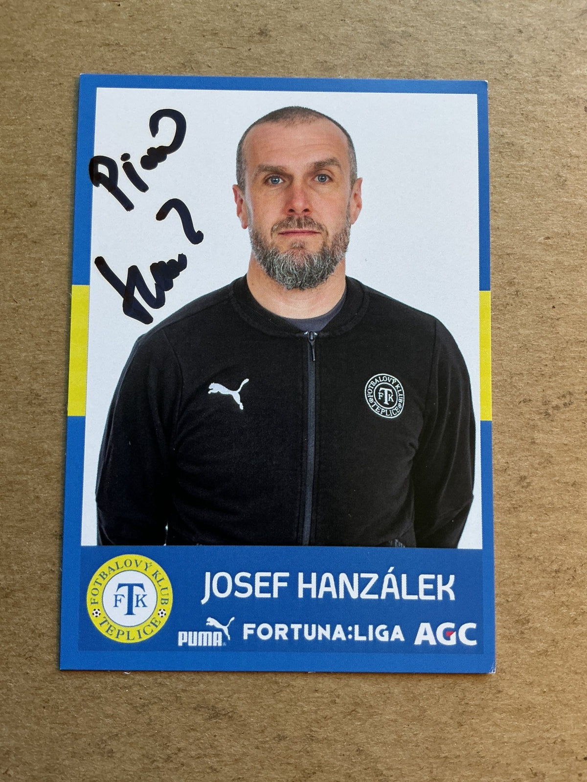 Josef Hanzálek, Czech Republic 🇨🇿 FK Teplice 2020/21 hand signed - Autographs-World