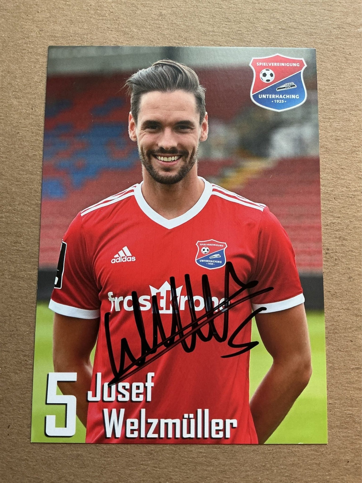 Josef Welzmüller, Germany 🇩🇪 SpVgg Unterhaching 2019/20 hand signed - Autographs-World