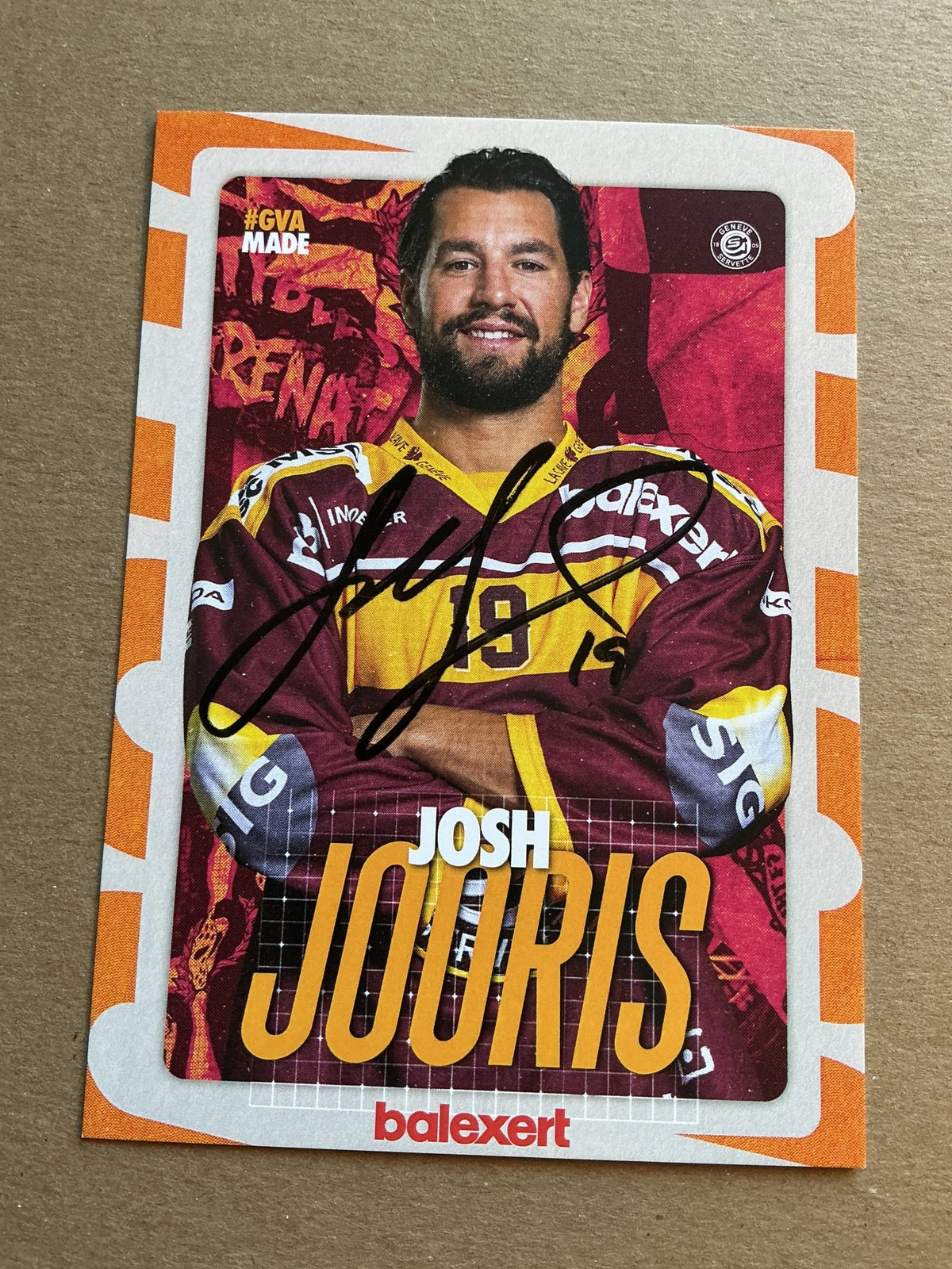 Josh Jooris, Canada 🇨🇦 Geneve-Servette HC 2024/25 hand signed - Autographs-World