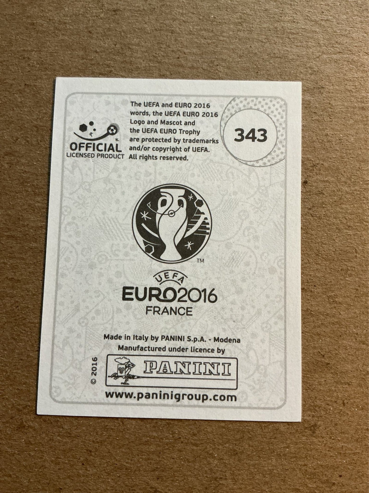 Josh Magennis, Northern Ireland, UEFA Euro 2016 Panini hand signed - Autographs-World