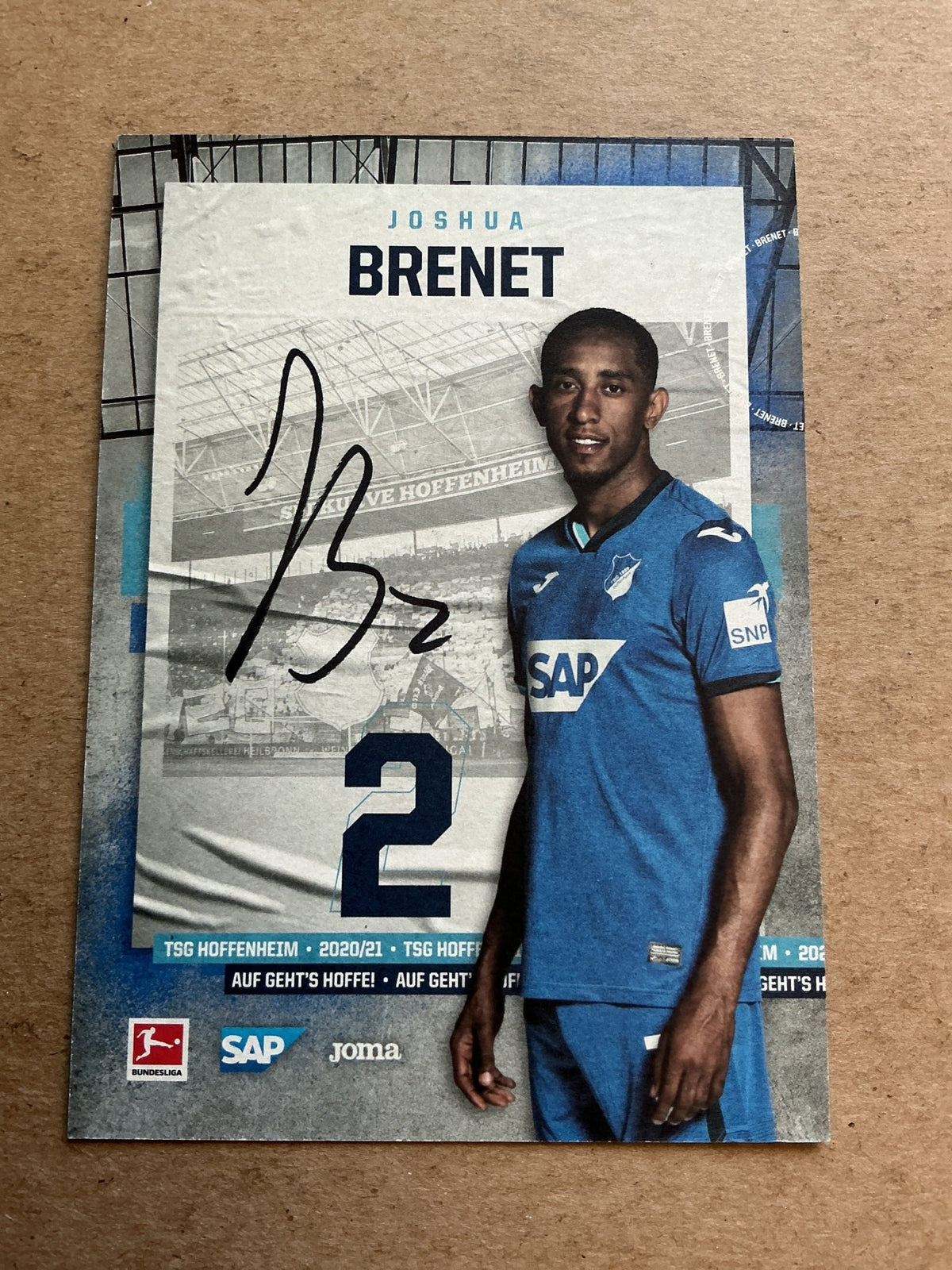 Joshua Brenet, Netherlands 🇳🇱 TSG 1899 Hoffenheim 2020/21 hand signed - Autographs-World