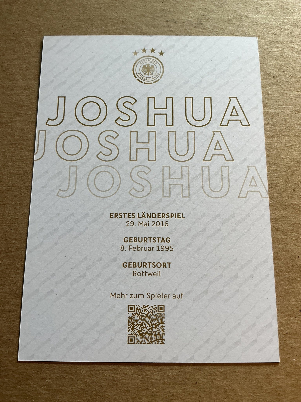 Joshua Kimmich, Germany 🇩🇪 FIFA World Cup 2022 hand signed - Autographs-World