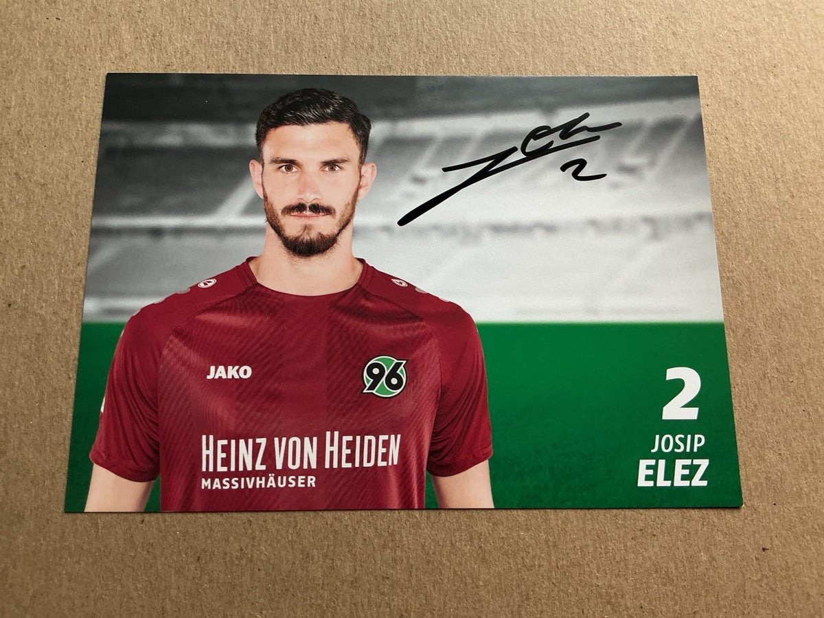 Josip Elez, Croatia 🇭🇷 Hannover 96 2018/19 hand signed - Autographs-World