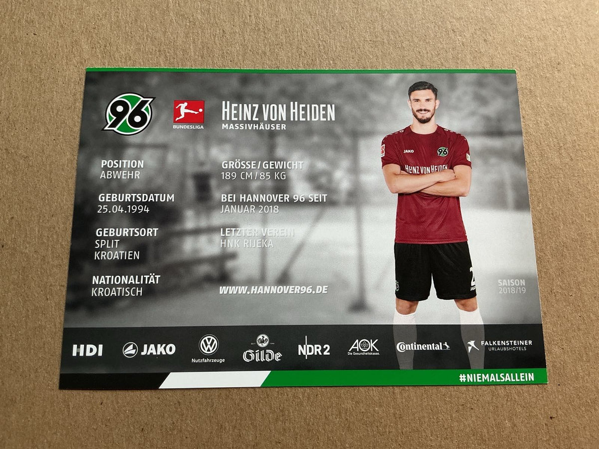 Josip Elez, Croatia 🇭🇷 Hannover 96 2018/19 hand signed - Autographs-World