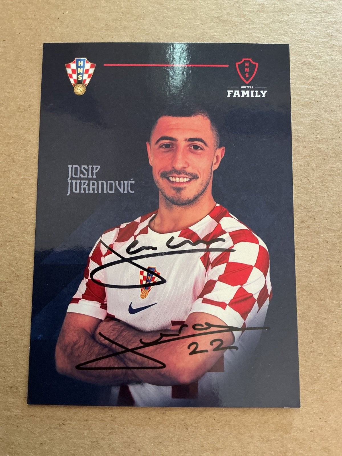 Josip Juranovic, Croatia 🇭🇷 FIFA World Cup 2022 hand signed - Autographs-World