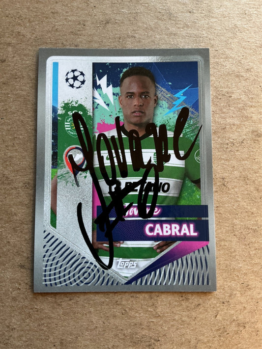 Jovane Cabral, Cape Verde 🇨🇻 Sporting CP 2022/23 Topps hand signed - Autographs-World