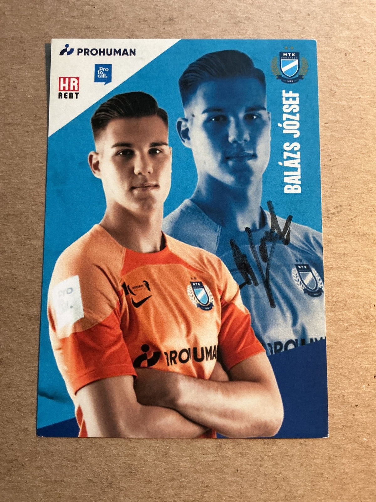 József Balázs, Hungary 🇭🇺 MTK Budapest 2022/23 hand signed - Autographs-World