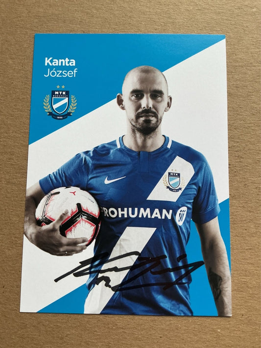 József Kanta, Hungary 🇭🇺 MTK Budapest FC 2019/20 hand signed - Autographs-World