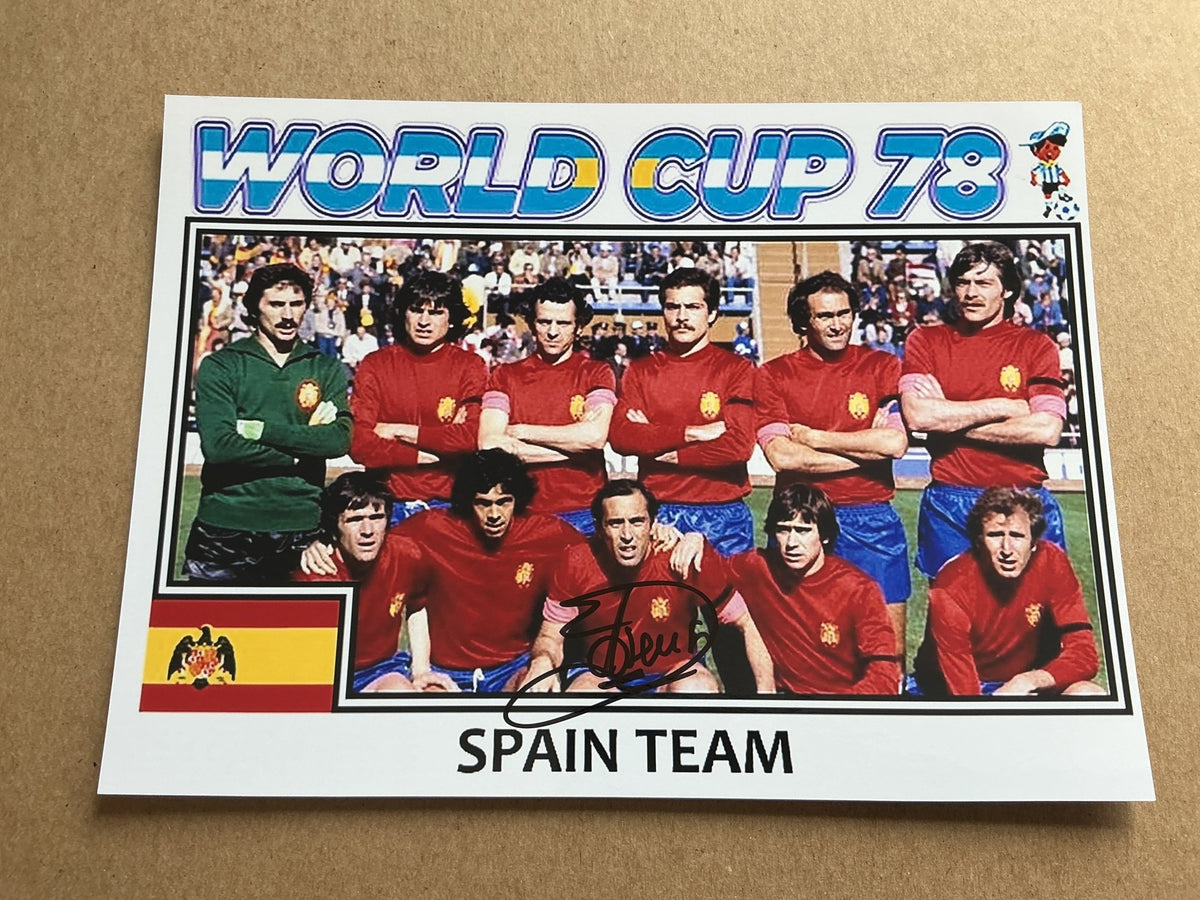 Juan Manuel Asensi, Spain 🇪🇸 FIFA World Cup 1978 hand signed - Autographs-World