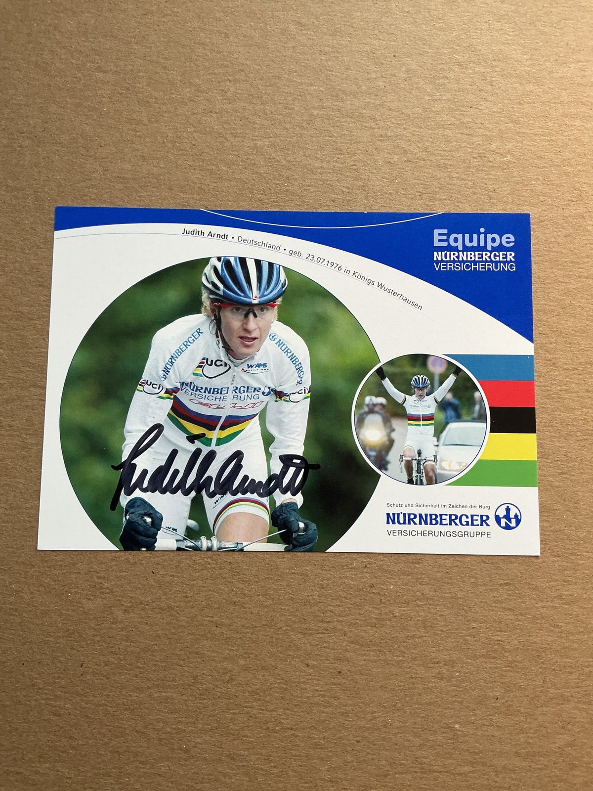 Judith Arndt, Germany 🇩🇪 Cycling Summer Olympics hand signed - Autographs-World